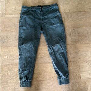 J BRAND Women's Arkin Zip Ankle Jogger size 29 green